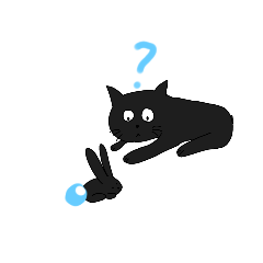 [LINEスタンプ] 黒猫まっクロ君