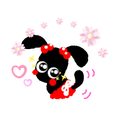 [LINEスタンプ] お花と優しく犬っぽくろまめ毎日スタンプ1