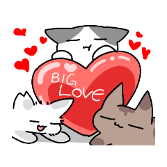 [LINEスタンプ] 3ひきの猫たち2