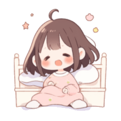 [LINEスタンプ] 眠るのが大好きな女の子