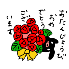 [LINEスタンプ] 白ブタ黒ブタのほんわか癒し手書きスタンプ