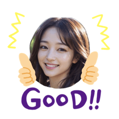 [LINEスタンプ] AI美女 #1