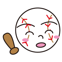 [LINEスタンプ] 野球ボールのつぶやきスタンプ