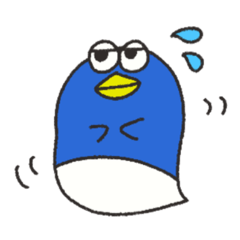 [LINEスタンプ] 生き辛いおばけペンギン