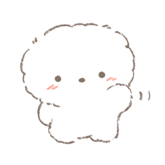 [LINEスタンプ] ふわふわ mocoちゃん