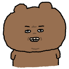 [LINEスタンプ] 目の柔らかいクマ 2