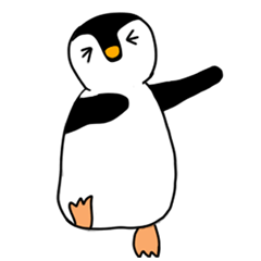 [LINEスタンプ] 愛らしいペンギンのスタンプですの画像（メイン）