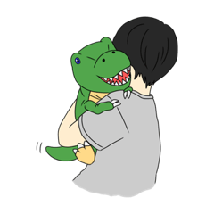 [LINEスタンプ] きょうりゅうくん！