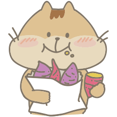 [LINEスタンプ] リスくんと楽しむ秋