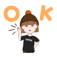 [LINEスタンプ] 可愛元気ナイス