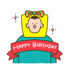 [LINEスタンプ] It's a small face ！！