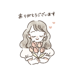 [LINEスタンプ] 【 淡色女子 】敬語スタンプ