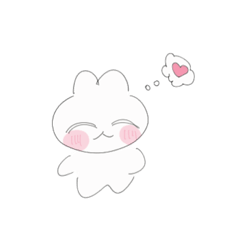 [LINEスタンプ] ^ ^♡うさち