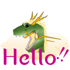 [LINEスタンプ] Lady’s Dragon-1