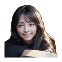 [LINEスタンプ] AI美女 #4