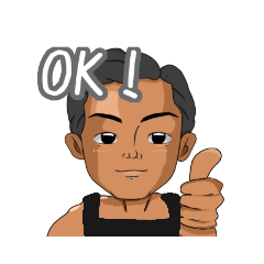 [LINEスタンプ] マッチョマン♩