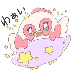 [LINEスタンプ] 可愛いにわとりのここちゃん