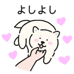 [LINEスタンプ] かわいい白い子犬トルトル