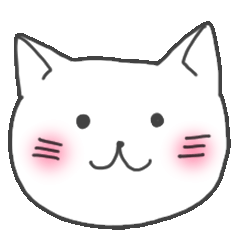 [LINEスタンプ] ゆるくて白いにゃんこ