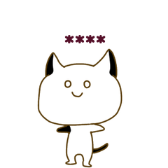 [LINEスタンプ] 黒い手の猫2