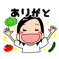 [LINEスタンプ] 野菜、野球大好きっ子。