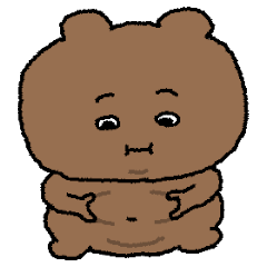 [LINEスタンプ] 目の柔らかいクマ 3