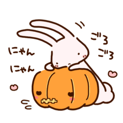 [LINEスタンプ] ハロウィンうさみ