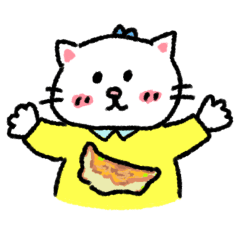 [LINEスタンプ] ねこです！ぎょうざ推しです！