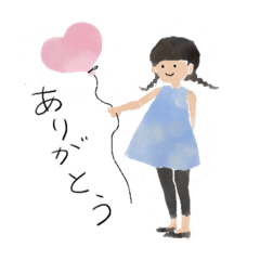 [LINEスタンプ] みつあみさん スタンプ