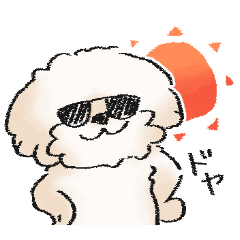 [LINEスタンプ] マルプー（犬）の毎日使えるスタンプ