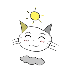 [LINEスタンプ] お天気伝える天気猫♪