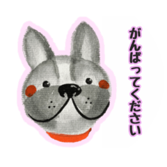 [LINEスタンプ] 水彩画風わんちゃん