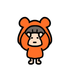 [LINEスタンプ] twins funnyおれくまver