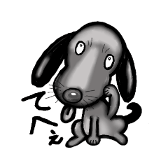 [LINEスタンプ] dog  talk