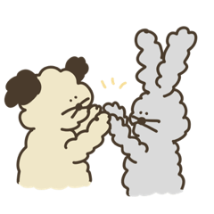 [LINEスタンプ] ふわもこふれんず。