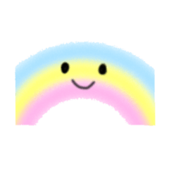 [LINEスタンプ] シンプルな虹スタンプの画像（メイン）