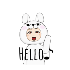 [LINEスタンプ] Megrabbit