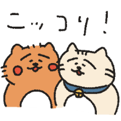 [LINEスタンプ] ねこぱち＆のらぱちスタンプの画像（メイン）