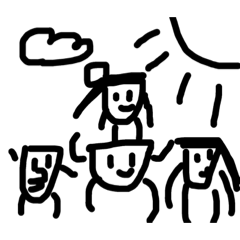 [LINEスタンプ] 大人数どっくんスタンプ