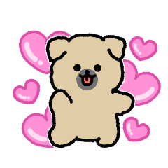 [LINEスタンプ] かわいすぎる子犬 soonduk