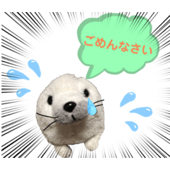 [LINEスタンプ] おうちゃんあざらし