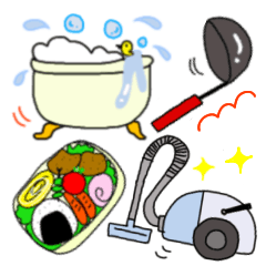 [LINEスタンプ] lifeスタンプ～生活・家事～【修正版】