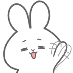 [LINEスタンプ] うさぎちゃんのみみぃ