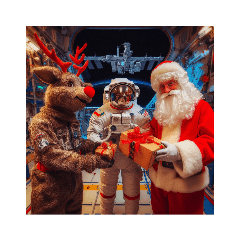 [LINEスタンプ] Go to Santa Claus Space2