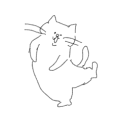 [LINEスタンプ] 様子のおかしいねこ