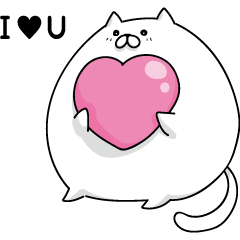 [LINEスタンプ] もちち ねこ