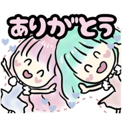 [LINEスタンプ] とにかく可愛い女の子スタンプ♡まおりん