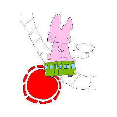 [LINEスタンプ] サイレントうさぎ