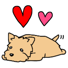 [LINEスタンプ] 犬種別ケアーンテリア(英語Ver)