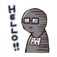 [LINEスタンプ] LBS学校 カト吉校長